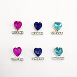 Queen - Nail Charms 10pc - #049 Assorted Hearts with Crystals