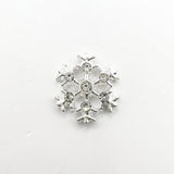 Queen - Nail Charms 10pc - #245 Silver Gem Snowflakes