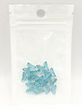 Queen - Nail Charms 10pc - #330 Silver Sky Blue Butterflies