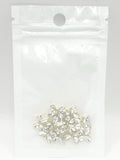 Queen - Nail Charms 10pc - #310 Gold White Crystal Winged Butterflies