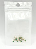 Queen - Nail Charms 10pc - #289 Gold White Roses