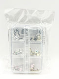 Queen - Nail Charms 10pc - #048 Assorted Hearts with Crystals