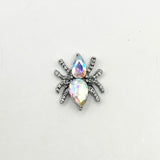 Queen - Nail Charms 10pc - #154 Silver Iridescent Spiders