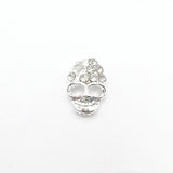 Queen - Nail Charms 10pc - #395 Silver Skulls with Plus Cross