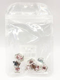 Queen - Nail Charms 10pc - #127 Silver Pink Heart Crowns