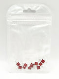 Queen - Nail Charms 10pc - #189 Silver Red Mini Bottles