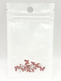 Queen - Nail Charms 10pc - #304 Silver Red Crystal Butterflies with Mini