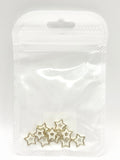 Queen - Nail Charms 10pc - #276 Gold White Stars