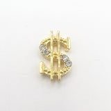 Queen - Nail Charms 10pc - #259 Gold Dollar Signs