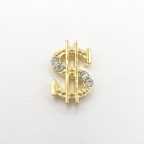 Queen - Nail Charms 10pc - #259 Gold Dollar Signs