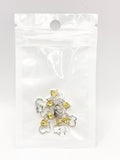 Queen - Nail Charms 10pc - #095 "Love" Yellow Hearts