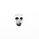 Queen - Nail Charms 10pc - #393 Silver Skulls with Black Sockets