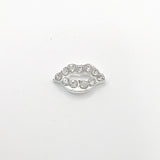 Queen - Nail Charms 10pc - #250 Silver Crystal Lips