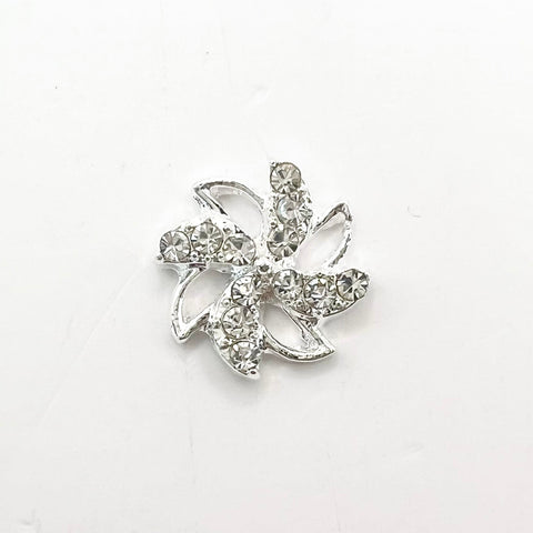 Queen - Nail Charms 10pc - #224 Silver Crystal Fans