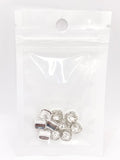 Queen - Nail Charms 10pc - #068 Silver Square Crystals