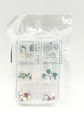 Queen - Nail Charms 10pc - #047 Assorted Hearts with Crystals