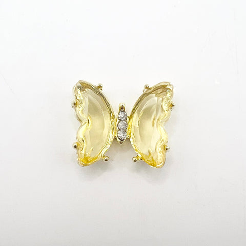 Queen - Nail Charms 10pc - #326 Gold Yellow Butterflies