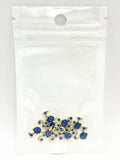 Queen - Nail Charms 10pc - #271 Gold Blue Barbies