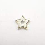 Queen - Nail Charms 10pc - #276 Gold White Stars