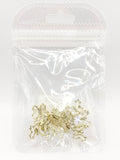 Queen - Nail Charms 10pc - #039 Gold White Butterflies