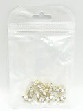 Queen - Nail Charms 10pc - #403 Gold White Spiders