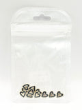 Queen - Nail Charms 10pc - #171 Gold Black Outline Hearts