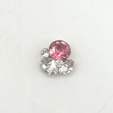 Queen - Nail Charms 10pc - #192 Gold Pink & White Crystal Clusters