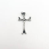 Queen - Nail Charms 10pc - #377 Silver Bone Crosses