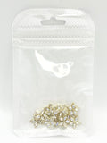 Queen - Nail Charms 10pc - #277 Gold Iridescent Gem Stars