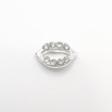 Queen - Nail Charms 10pc - #251 Silver Open Crystal Lips