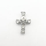 Queen - Nail Charms 10pc - #390 Silver Skull Crosses