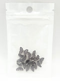 Queen - Nail Charms 10pc - #333 Silver Dark Purple Butterflies