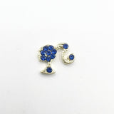 Queen - Nail Charms 10pc - #271 Gold Blue Barbies