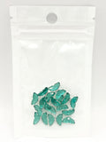 Queen - Nail Charms 10pc - #327 Silver Cyan Butterflies