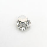 Queen - Nail Charms 10pc - #414 Gold White Crystal Clusters