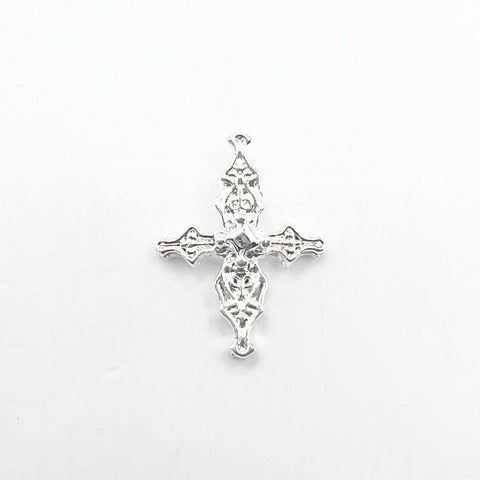 Queen - Nail Charms 10pc - #378 Silver Plus Crosses