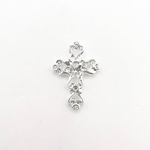 Queen - Nail Charms 10pc - #381 Silver Crosses