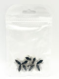 Queen - Nail Charms 10pc - #401 Silver Black Spiders