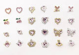 Assorted charms - Pink Stone 240pc