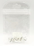 Queen - Nail Charms 10pc - #342 Silver White Crystal Crowns