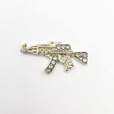 Queen - Nail Charms 10pc - #412 Gold Small Ak-47’s