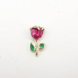 Queen - Nail Charms 10pc - #292 Gold Hot Pink Roses