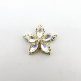 Queen - Nail Charms 10pc - #277 Gold Iridescent Gem Stars