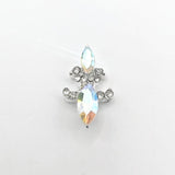 Queen - Nail Charms 10pc - #216 Silver Iridescent Crest