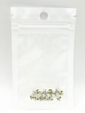 Queen - Nail Charms 10pc - #288 Gold Glossy White Roses