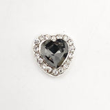 Queen - Nail Charms 10pc - #056 Silver Smokey Hearts