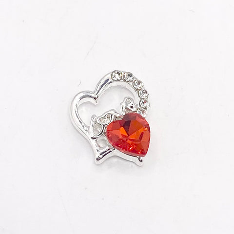 Queen - Nail Charms 10pc - #084 "Love" Red Hearts