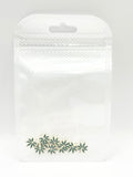 Queen - Nail Charms 10pc - #186 Gold Green Leafs