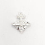 Queen - Nail Charms 10pc - #078 Silver Pearl Hearts