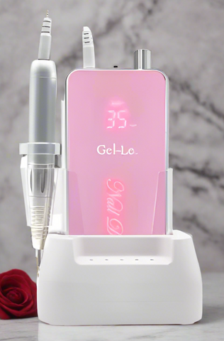 Gel-Le - Nail Drill Machine w/ Charging Dock (35,000 RPM) - Pink